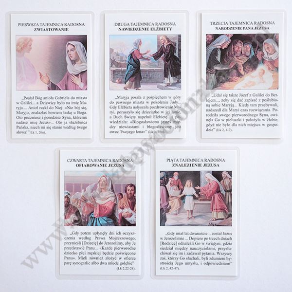 TAJEMNICE RÓŻAŃCOWE - KOMPLET LAMINOWANY