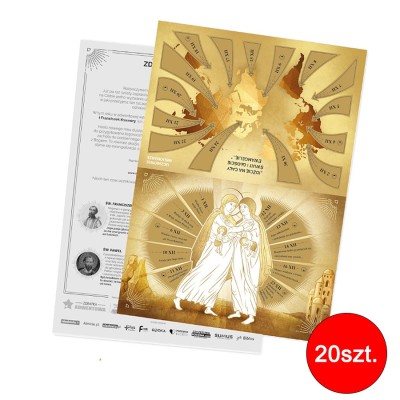 ZDRAPKA ADWENTOWA 2023 - PAKIET 20 SZT. - kalendarz adwentowy - 69818