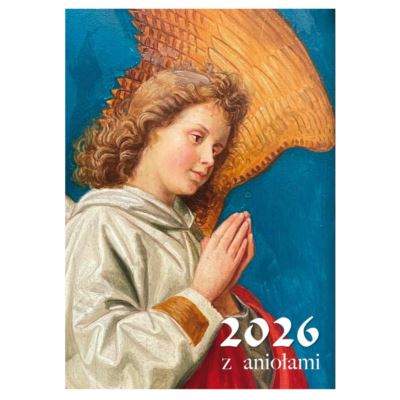 KALENDARZ Z ANIOŁAMI 2026 - format A4 - 76756