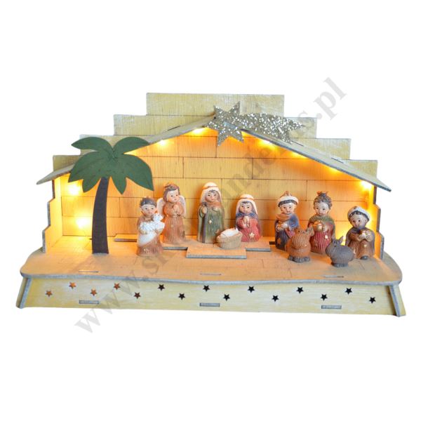SZOPKA BOŻONARODZENIOWA - wys. 15 cm - 82729