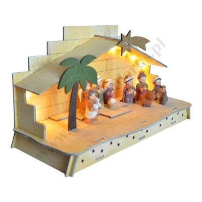 SZOPKA BOŻONARODZENIOWA - wys. 15 cm - 82729