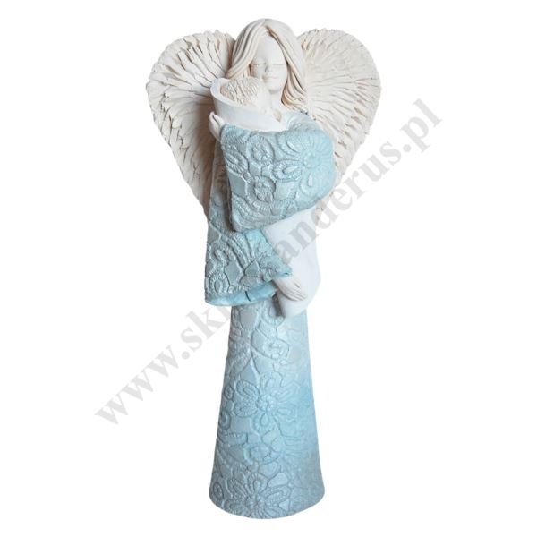 ANIOŁ Z DZIECKIEM - wys. 30.5 cm - 68021