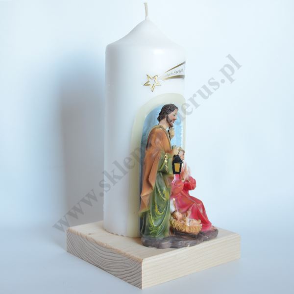 ŚWIECA NA BOŻE NARODZENIE - wys.25 cm - 87214