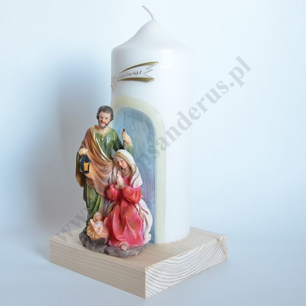 ŚWIECA NA BOŻE NARODZENIE - wys.25 cm - 87214
