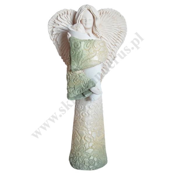 ANIOŁ Z DZIECKIEM - wys. 29.5 cm - 11849