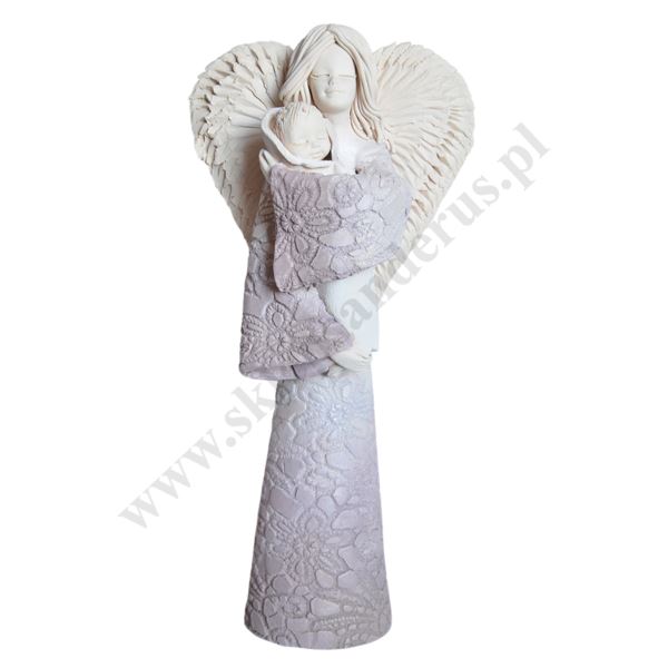 ANIOŁ Z DZIECKIEM - wys. 30 cm - 50286