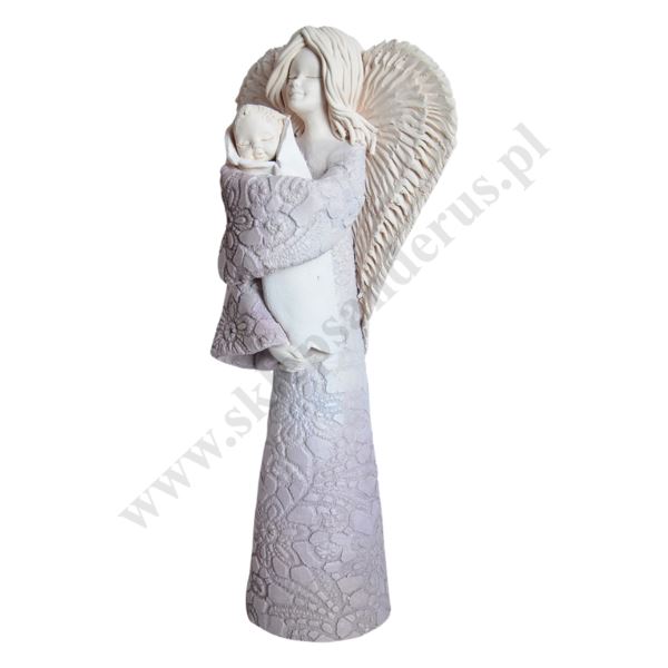 ANIOŁ Z DZIECKIEM - wys. 30 cm - 50286
