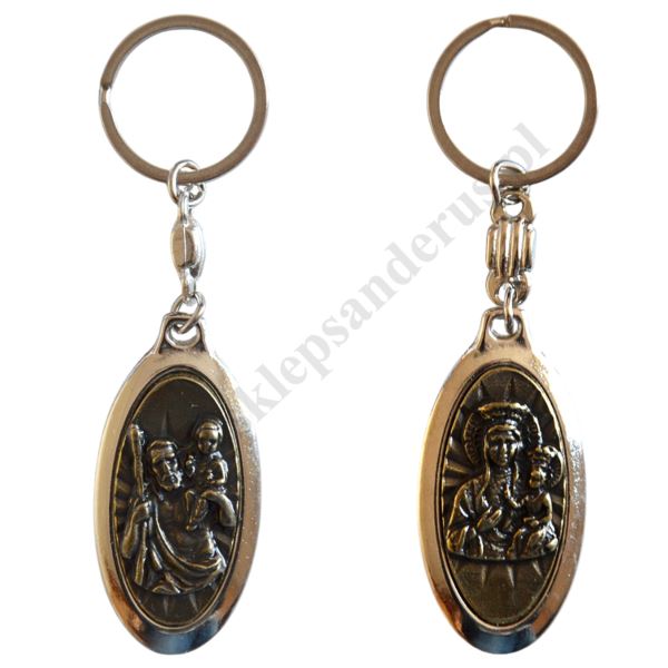BRELOK MATKI BOŻEJ CZĘSTOCHOWSKIEJ I ŚW. KRYSZTOFA - dwa wzory - 68573
