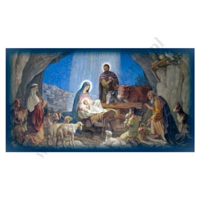 OBRAZEK KOLĘDOWY - format 13 x 7 cm - PACZKA 100 szt. - 73366