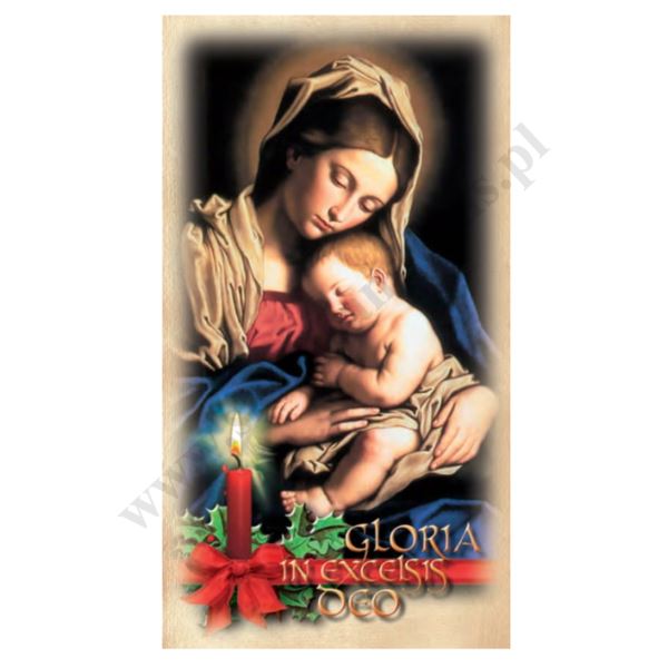 OBRAZEK KOLĘDOWY - format 7 x 13 cm - PACZKA 100 szt. - 4237 OBRAZEK KOLĘDOWY - format 7 x 13 cm - PACZKA 100 szt. - 4237