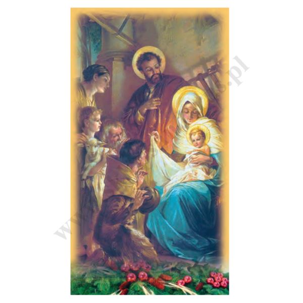 OBRAZEK KOLĘDOWY - format 7 x 13 cm - PACZKA 100 szt. - 87799
