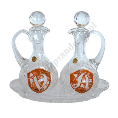 KOMPLET KRYSZTAŁOWYCH AMPUŁEK MSZALNYCH Z TACKĄ - 78131