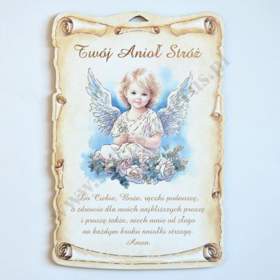 PAMIĄTKA CHRZTU ŚWIĘTEGO - obrazek 16 x 24 cm - 10621