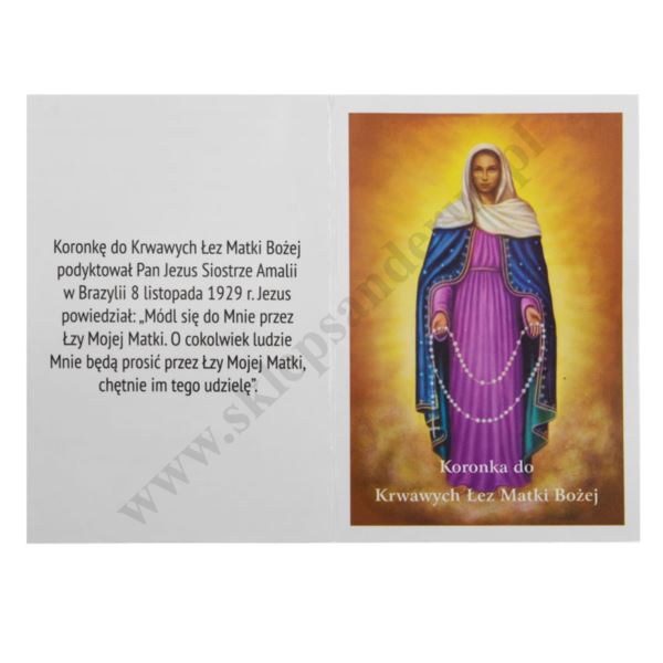 KORONKA DO KRWAWYCH ŁEZ MATKI BOŻEJ - 89743