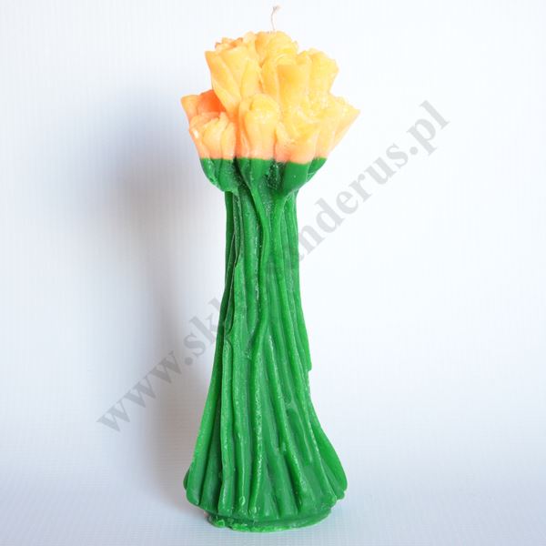 ŚWIECA BUKIET RÓŻ - mix kolorów - 50989