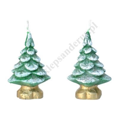 ŚWIECA ZAPACHOWA CHOINKA - wys. 11.5 cm - 61452