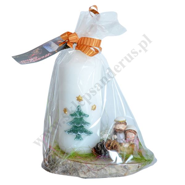 ŚWIECA BOŻONARODZENIOWA - wys. 14 cm - 68654