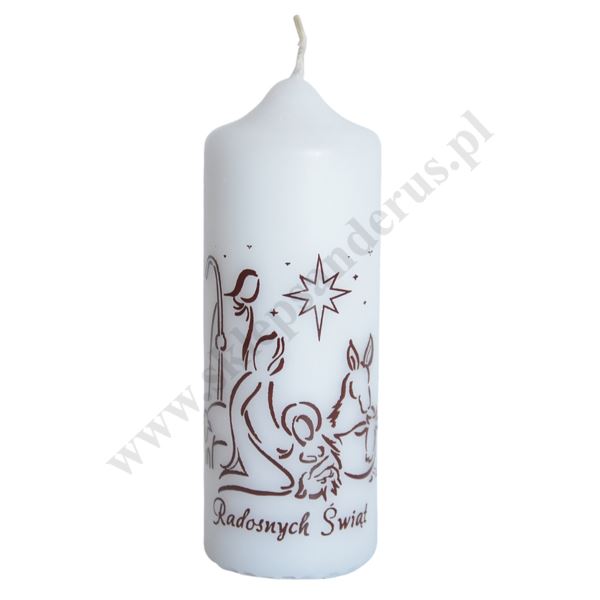 ŚWIECA BOŻONARODZENIOWA - wys.12 cm - 68633