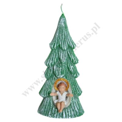ŚWIECA CHOINKA - wys. 16.5 cm - 68643