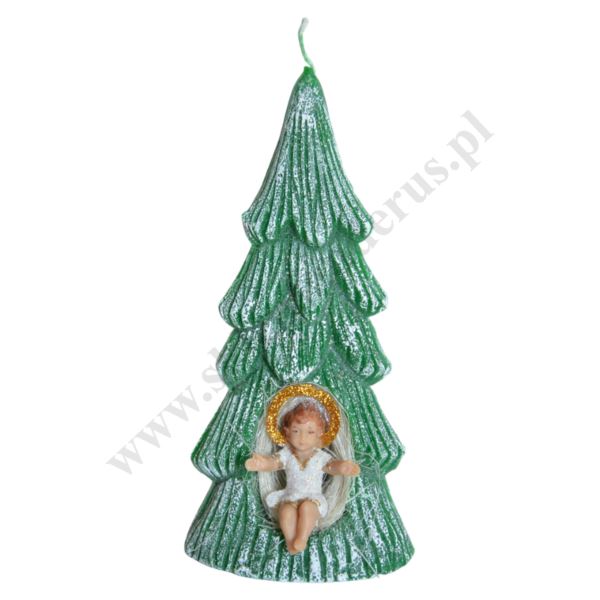 ŚWIECA CHOINKA - wys. 16.5 cm - 68643