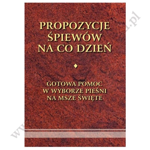 PROPOZYCJE PIEŚNI NA CO DZIEŃ - oprawa miękka