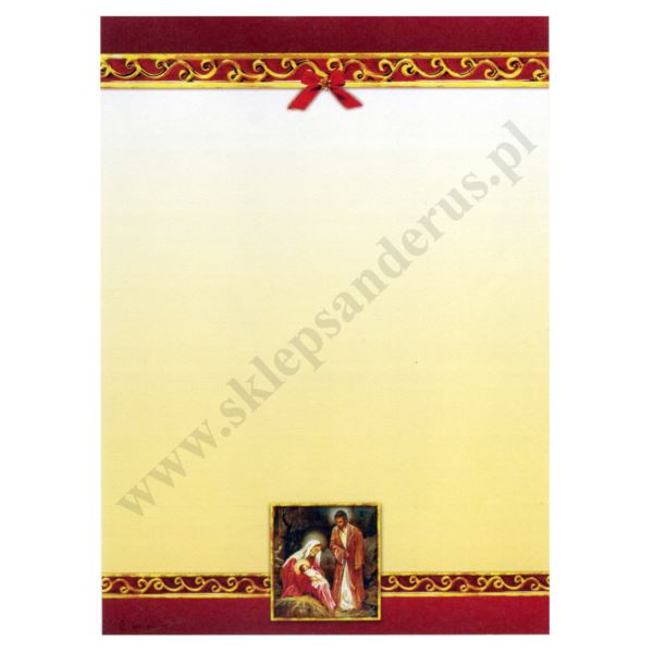 BOŻONARODZENIOWA PAPETERIA Z KOPERTĄ - format A5 - KPL.10 szt. - 9647
