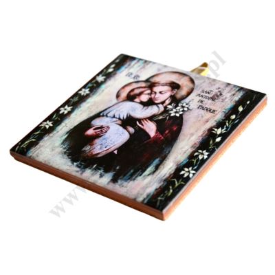 ŚWIĘTY ANTONI - obrazek na ceramice 10 x 10 cm - 57168