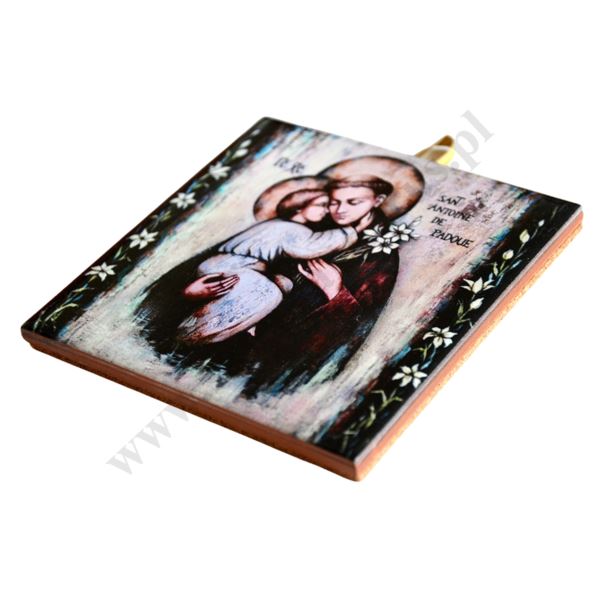 ŚWIĘTY ANTONI - obrazek na ceramice 10 x 10 cm - 57168 ŚWIĘTY ANTONI - obrazek na ceramice 10 x 10 cm - 57168