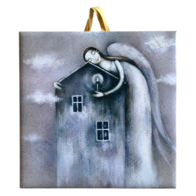 ANIOŁ - obrazek na ceramice 10 x 10 cm - 57170