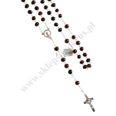 RÓŻANIEC BURSZTYN NA SREBRZE - 68064