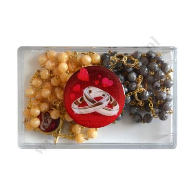 RÓŻANIEC ŚLUBNY - komplet - 86899