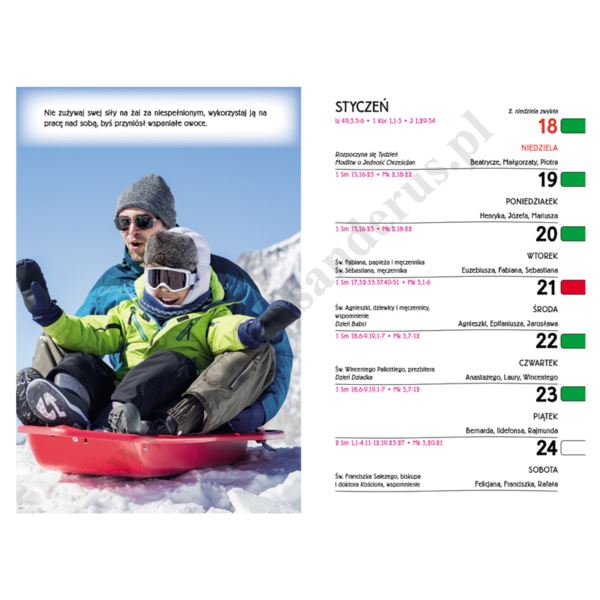 MINISTRANT PRZEZ CAŁY ROK - KALENDARZ NA 2026
