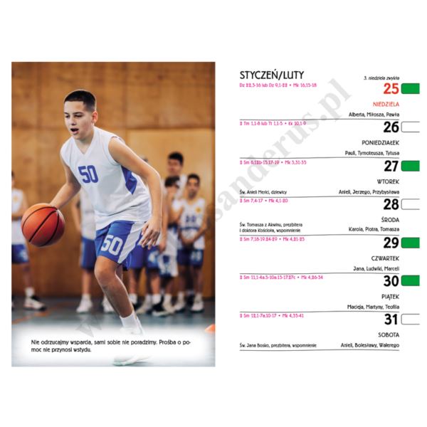 MINISTRANT PRZEZ CAŁY ROK - KALENDARZ NA 2026