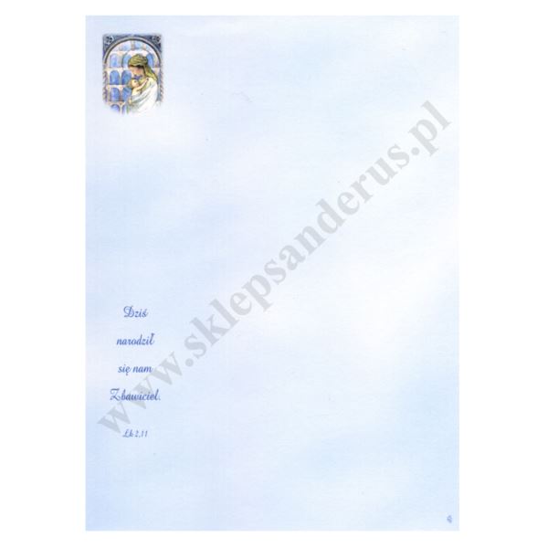 BOŻONARODZENIOWA PAPETERIA Z KOPERTĄ - format A5 - KPL.10 szt. - PA0018