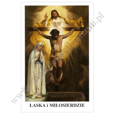 ŁASKA I MIŁOSIERDZIE - obrazek 6.5 x 10 cm - paczka 100 szt. - 11176
