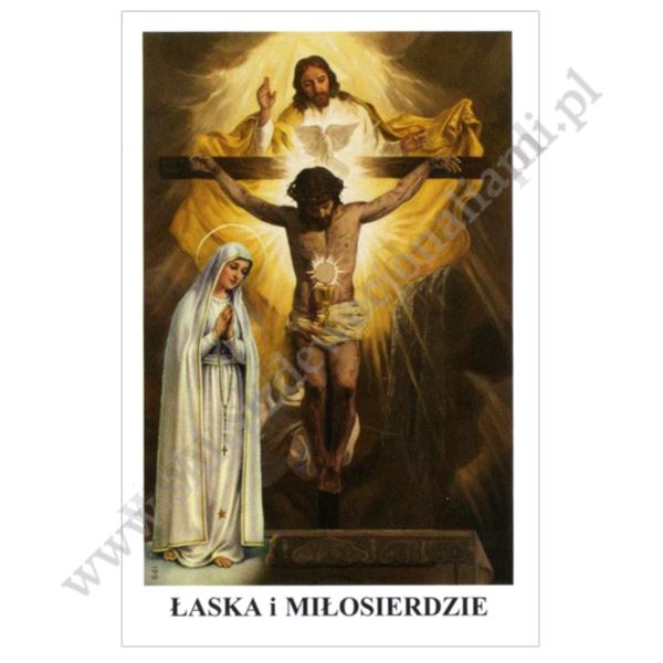 ŁASKA I MIŁOSIERDZIE - obrazek 6.5 x 10 cm - paczka 100 szt. - 11176