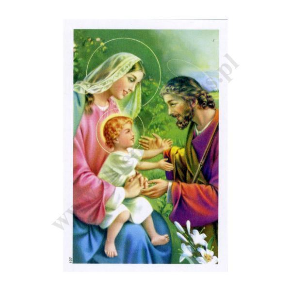 ŚWIĘTA RODZINA - obrazek 6.5 x 10 cm - paczka 100 szt. - 78049