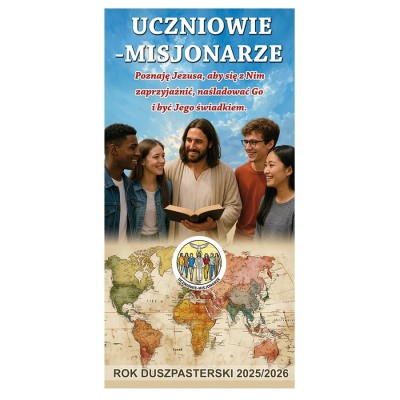 Baner dekoracyjny - "Uczniowie - misjonarze" - wzór 6