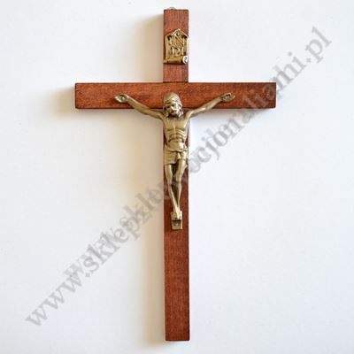KRZYŻ DREWNIANY - wys. 27.5 cm - 74255
