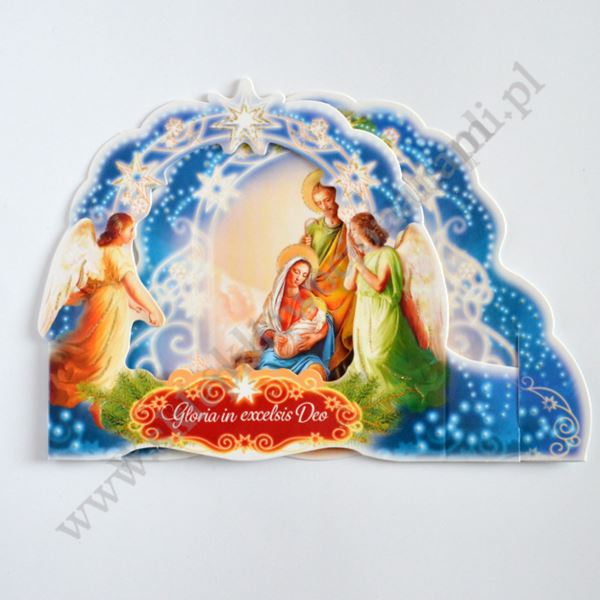 SZOPKA TRÓJWYMIAROWA Z ŻYCZENIAMI I KOPERTĄ - mix wzorów - B6SZ