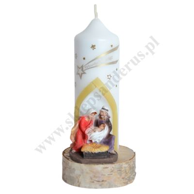 ŚWIECA NA BOŻE NARODZENIE - wys. 18 cm - 78765