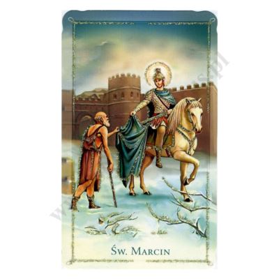 ŚWIĘTY MARCIN - obrazek 6.4 x 10.6 cm - paczka 100 szt. - 74392