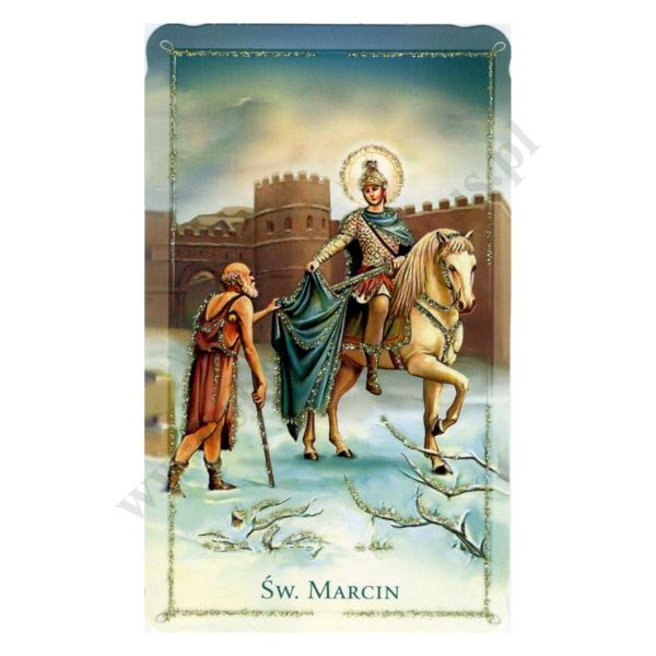 ŚWIĘTY MARCIN - obrazek 6.4 x 10.6 cm - paczka 100 szt. - 74392