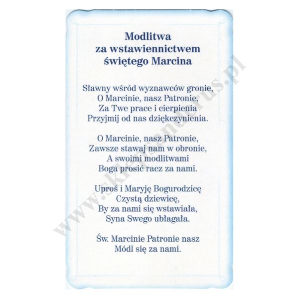 ŚWIĘTY MARCIN - obrazek 6.4 x 10.6 cm - paczka 100 szt. - 74392