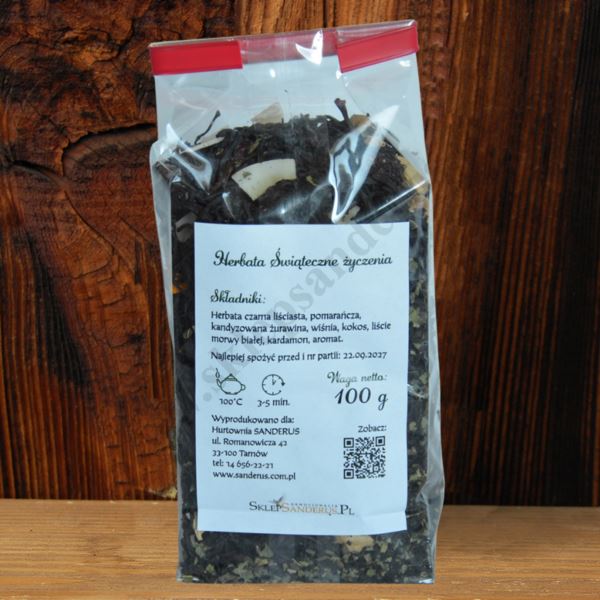 ŚWIĄTECZNE ŻYCZENIA - herbata liściasta - 100g - 56347