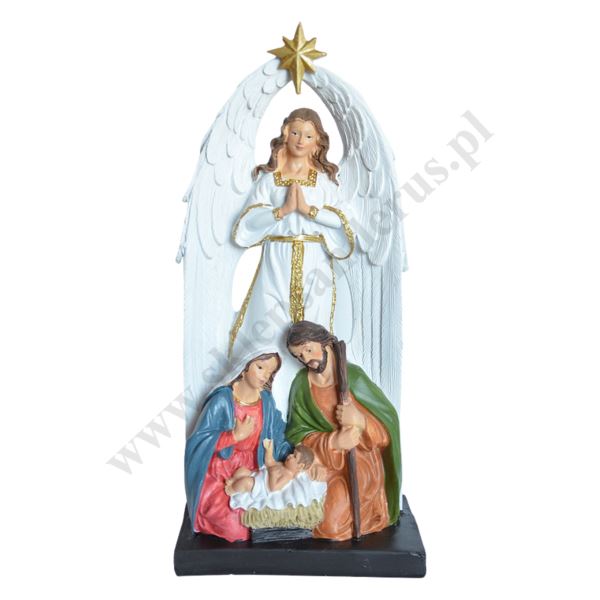 ŚWIĘTA RODZINA Z ANIOŁEM - wys. 28 cm - 83763