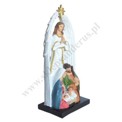 ŚWIĘTA RODZINA Z ANIOŁEM - wys. 28 cm - 83763