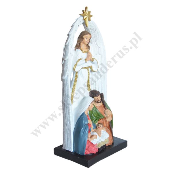 ŚWIĘTA RODZINA Z ANIOŁEM - wys. 28 cm - 83763