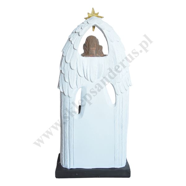 ŚWIĘTA RODZINA Z ANIOŁEM - wys. 28 cm - 83763