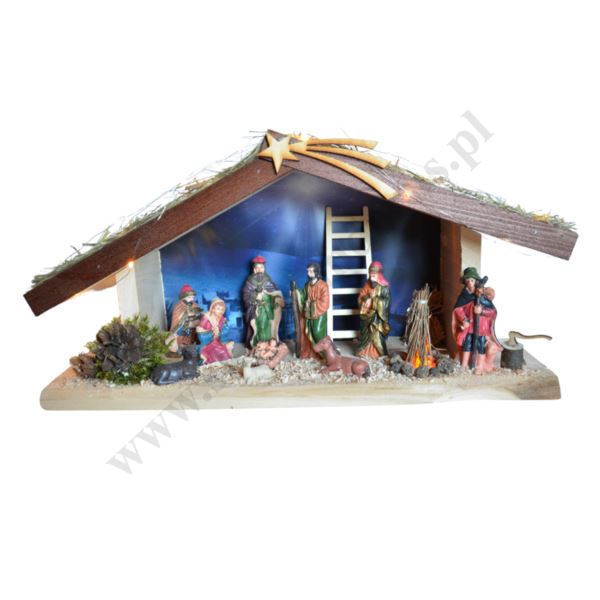 SZOPKA BOŻONARODZENIOWA - wys. 23 cm - 80548